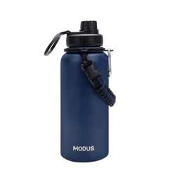 Modus 1000ml Garrafa Térmica Isolada De Aço Inoxidável Com Alça Paracord