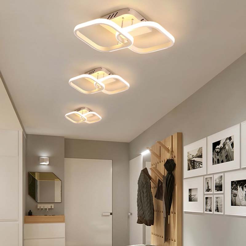 Lustre de moderna Luminária Plafon teto LED para quarto,sala,escritorio,corredor,cozinha