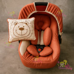 Kit Bebê Conforto Bruna Baby: Capa, Capota, Protetores, Travesseirinho e Apoio Redutor - 6 Peças