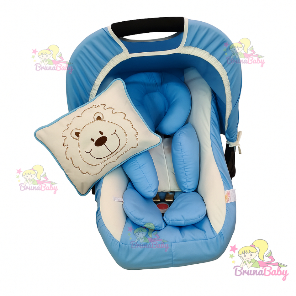 Kit Bebê Conforto Bruna Baby: Capa, Capota, Protetores, Travesseirinho e Apoio Redutor - 6 Peças — imagem 2 de 2
