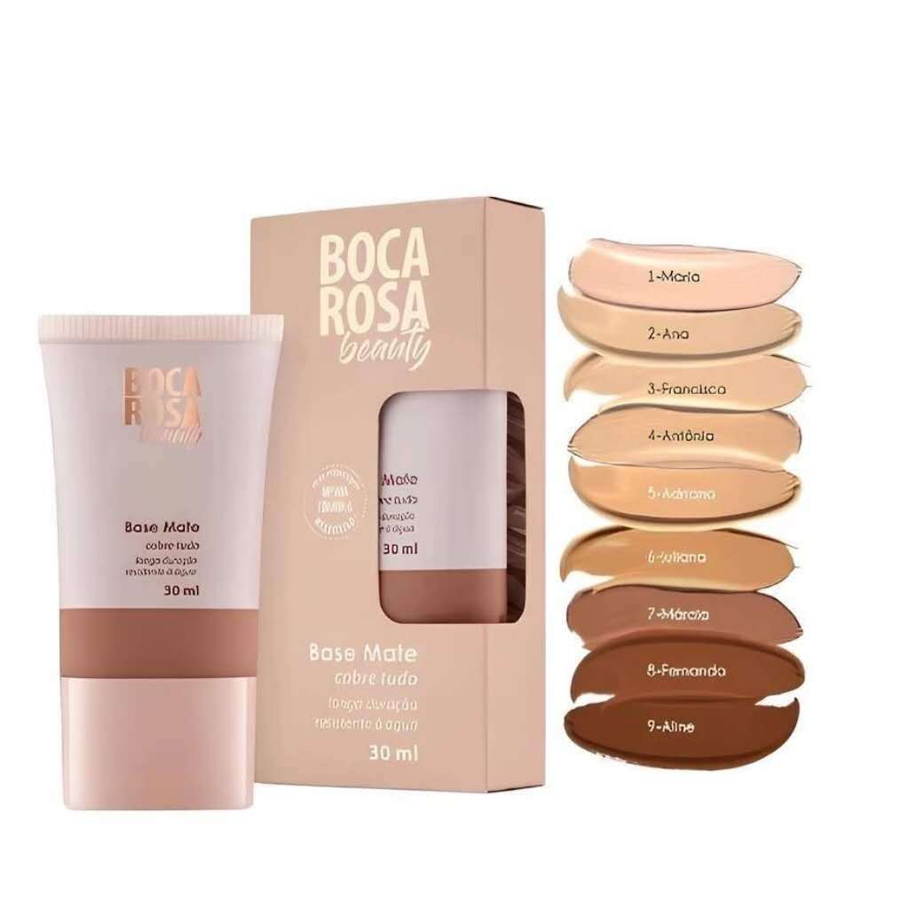 Base Mate Boca Rosa Beauty 30ml Produto Hipoalergênico