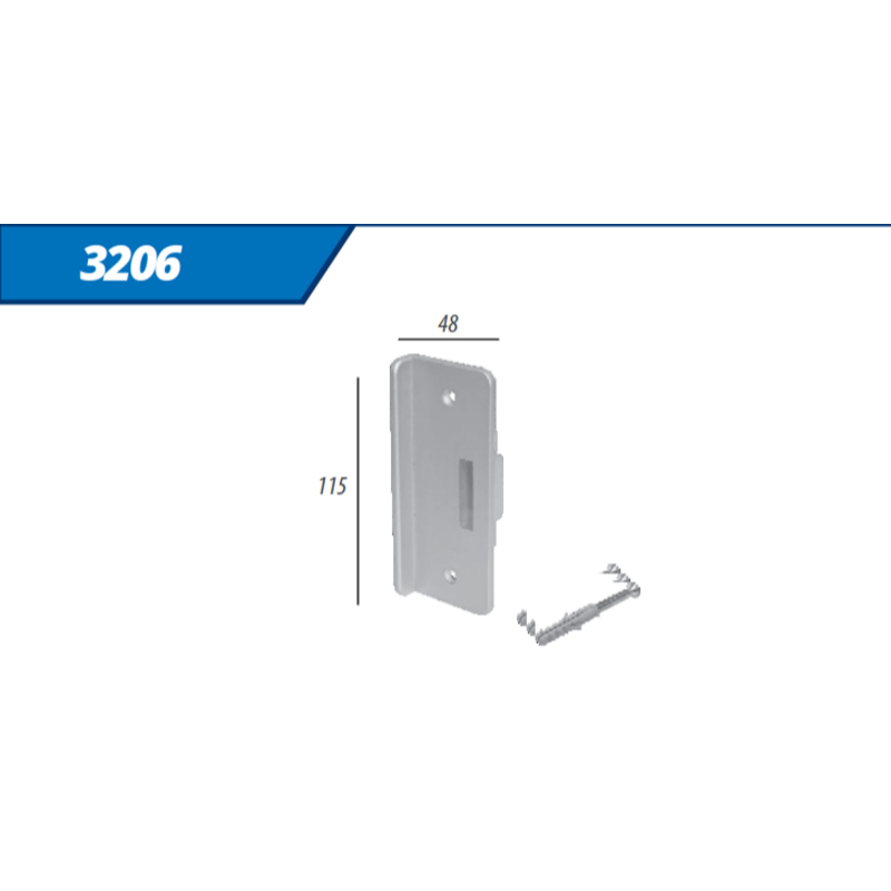 Contra Fechadura Alvenaria Para 3210, 3530 E 3532