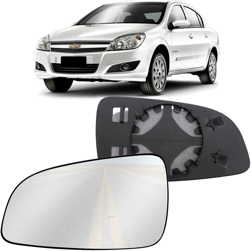 Lente Espelho Retrovisor Vectra Original 2006 2007 2008 2009 2010 2011 Vidro Convexo C/ Base Suporte em Oferta na Shopee