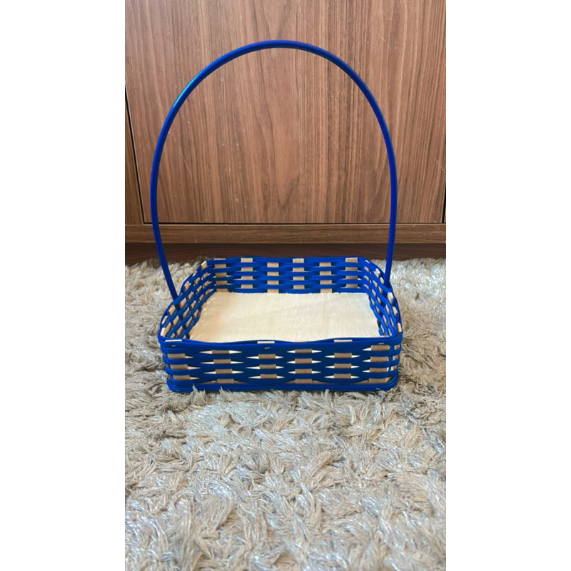 Cesta Fraldeira quadrada 18cm kit com 10 peças dia dos pais dia da mães presentes