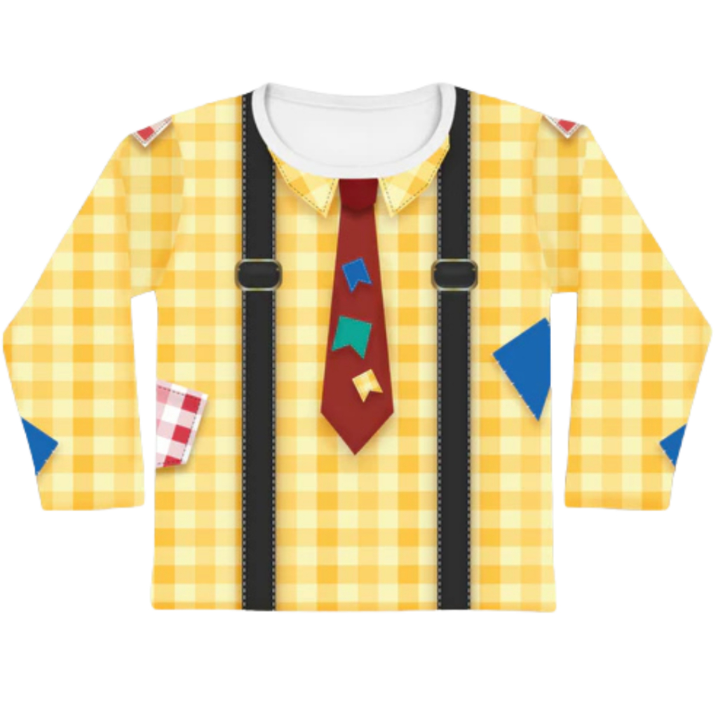 Camiseta Kids Caipira Festa Junina Manga Longa Confortável Elegante Miniboo