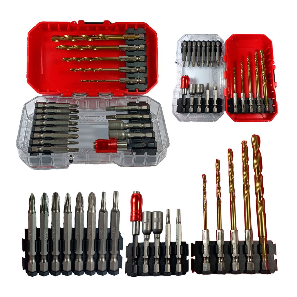 Jogo De Brocas E Bits Kit Phillips Pozidriv Torx 18 Pcs