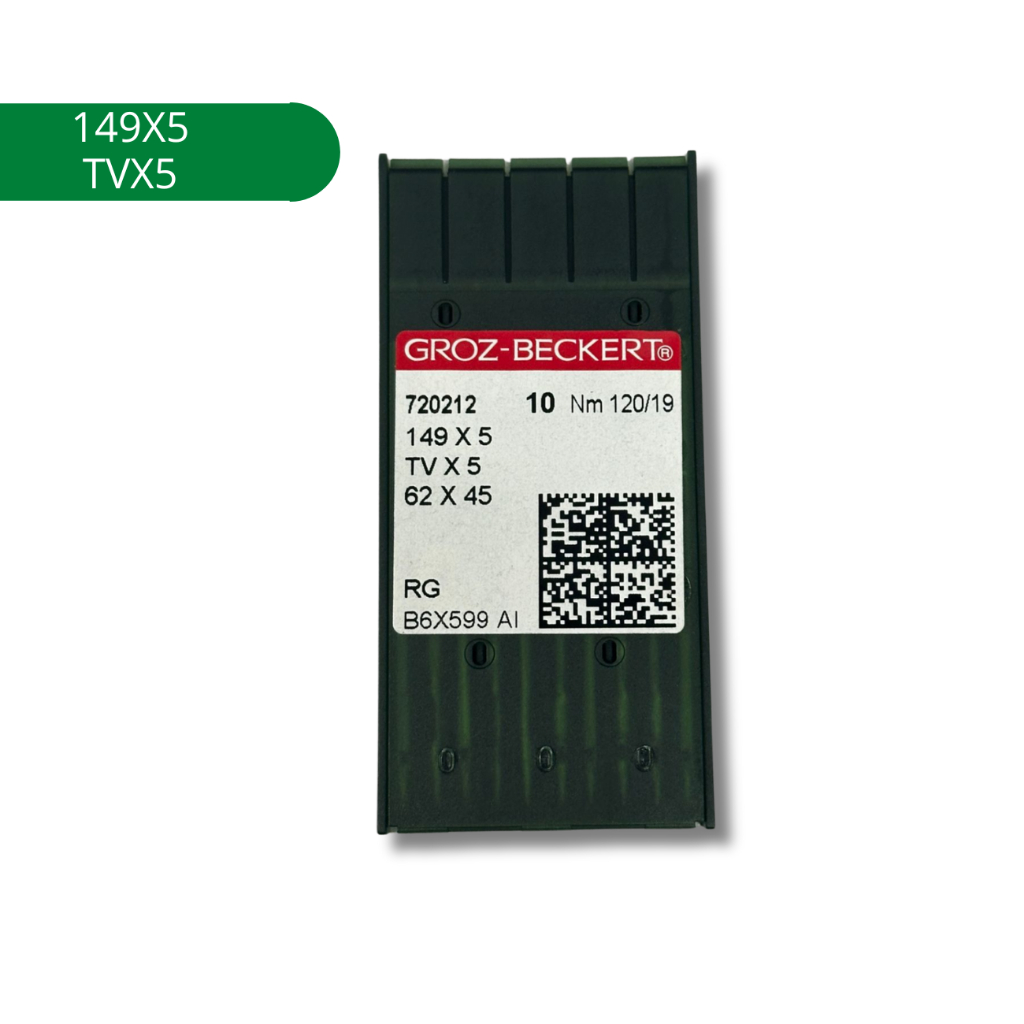 AGULHA PARA MAQUINA DE BRAÇO, FECHADEIRA, E PTF 149X5 TVX5