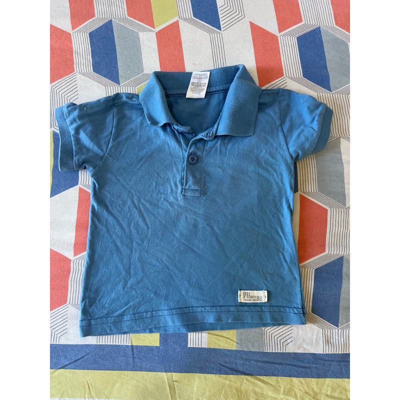 Polo bebe azul de 6 a 9 meses