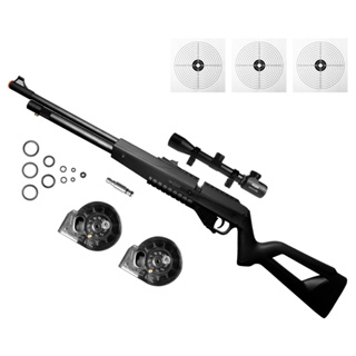 CARABINA PRESSÃO PCP G850 5,5MM QGK + LUNETA 4X32EG + ALVOS em Oferta na Shopee