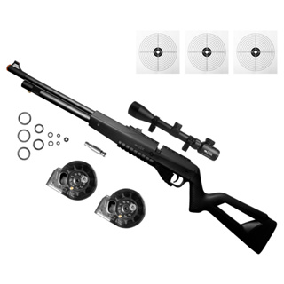 CARABINA PRESSÃO PCP G850 5,5MM QGK + LUNETA 3-9X40 + ALVOS em Oferta na Shopee
