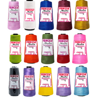 Kit 15 Linha Princesa Moda 500 Metros Incomfio Crochê Tricô Box Braid Trança Cabelo Bordado Moda DIY em Oferta na Shopee