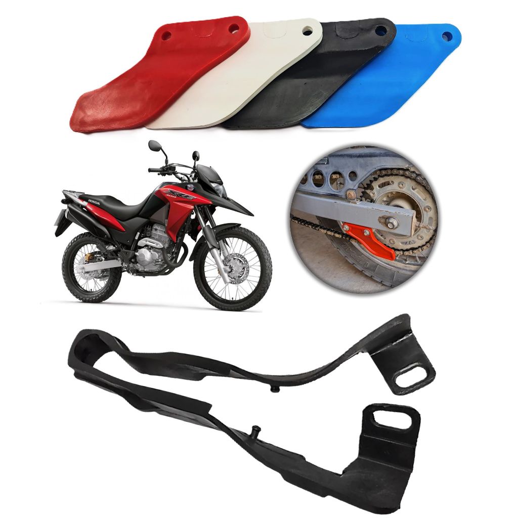 Kit Protetor de Corrente + Guia Deslizador Transmissão XRE 300 Tornado