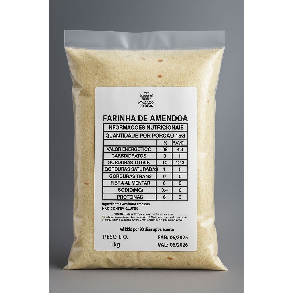 Farinha de amêndoas 1kg (PROMOÇÃO ) em Oferta na Shopee