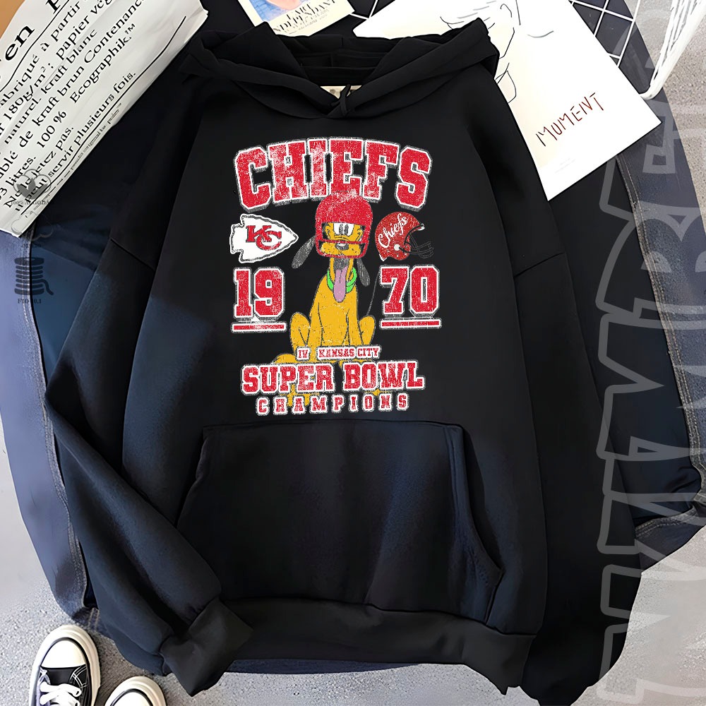 Blusa Moletom Canguru chiefs super bows champions futebol americano Feminino Masculino Flanelado Unissex Inverno Algodao