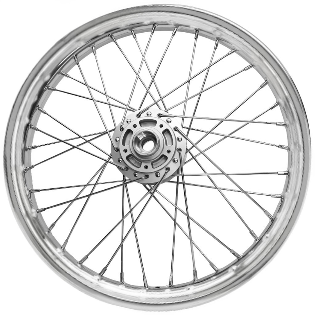 Roda Aro Calha Jante Folha Dianteira Raio 4mm Cromado Fan 125 2009/2023 Freio Á Disco