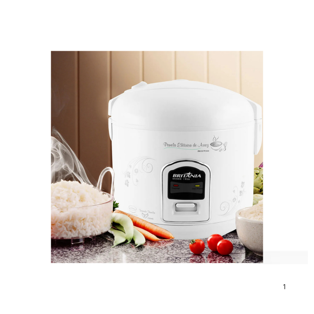 Panela Elétrica De Arroz 700w Pa10 Prime Branca Britânia  220v