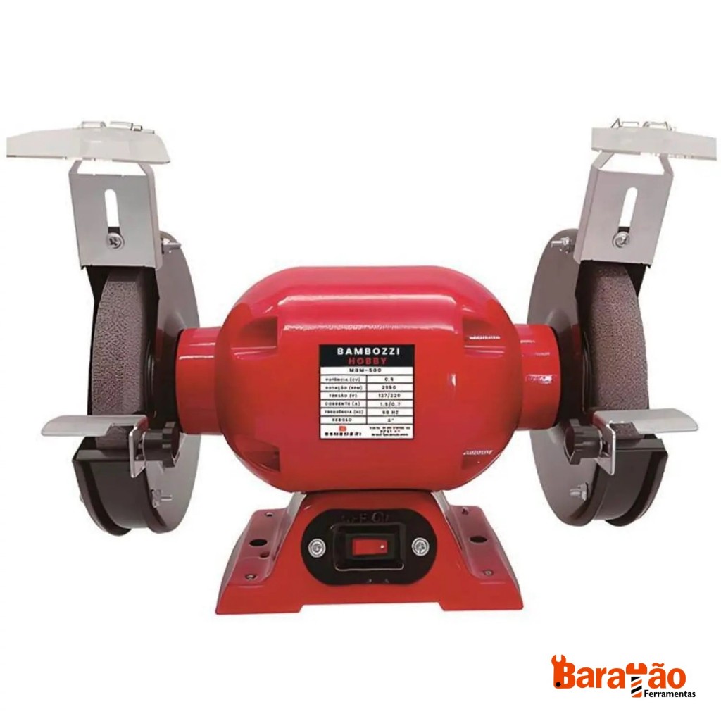 MotoEsmeril MBM 500 0,5HP Monofásico 220V BAMBOZZI