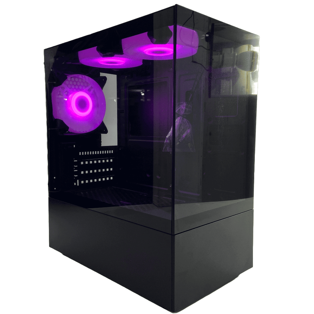 Gabinete Gamer, case para computador Aquário PIXXO CG200B/CG200W com 03 Fans Inclusa - M-ATX