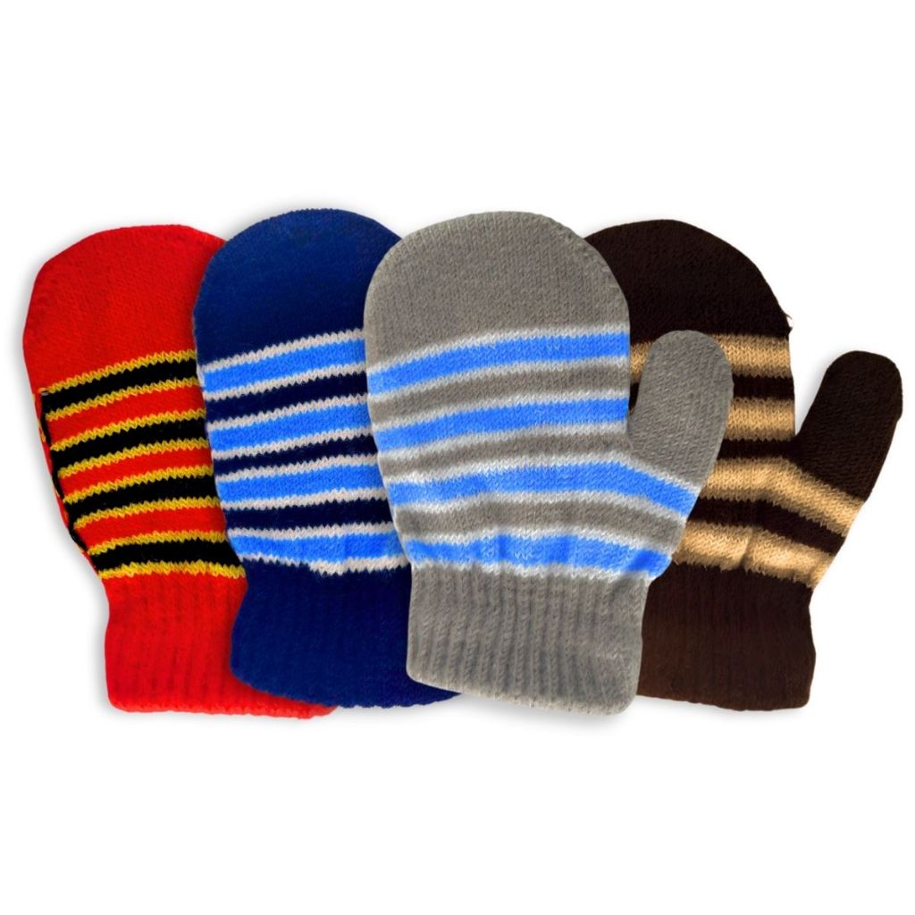 03 Par Luva Luvinha Infantil Criança Bebê Neném Menino Inverno Frio