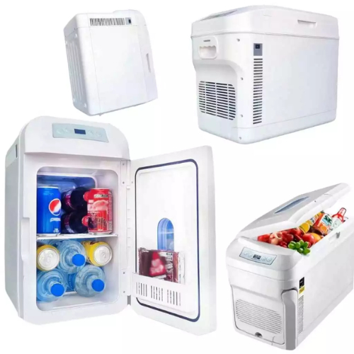 Mini Refrigerador Portátil 28 Litros 12V 24V Veicular Dual Função Frio e Quente - Camping e Viagem