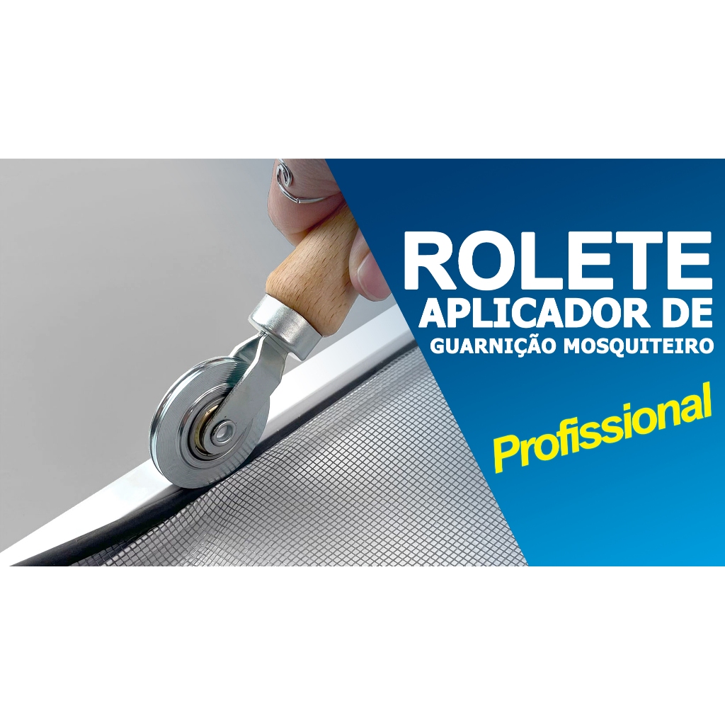 Rolete De Aço Profissional Aplicador De Guarnição em Perfis de Tela Mosquiteira
