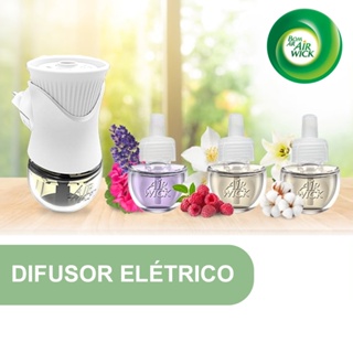 Difusor Aromas Elétrico Bom Ar Aparelho + refil 16ml Air Wick em Oferta na Shopee