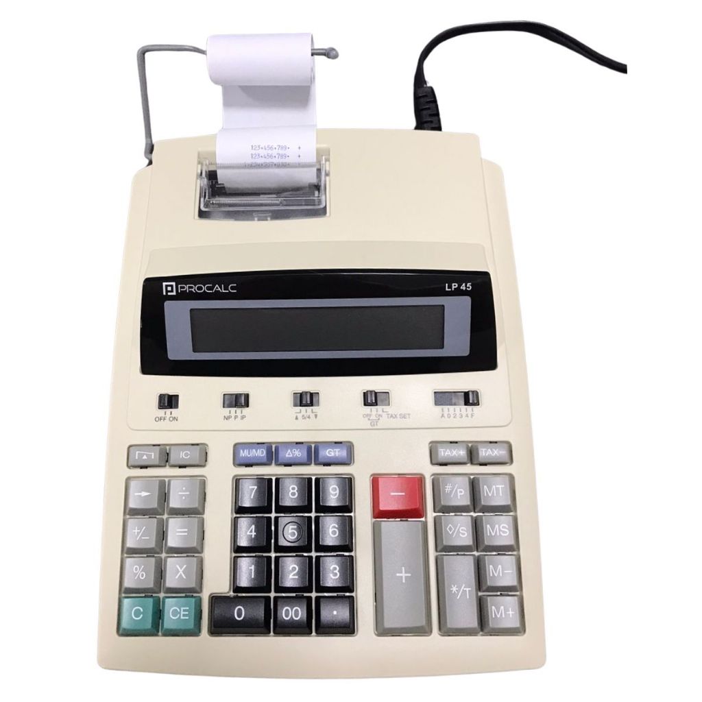 Calculadora com bobina Procalc LP45 12 Dígitos