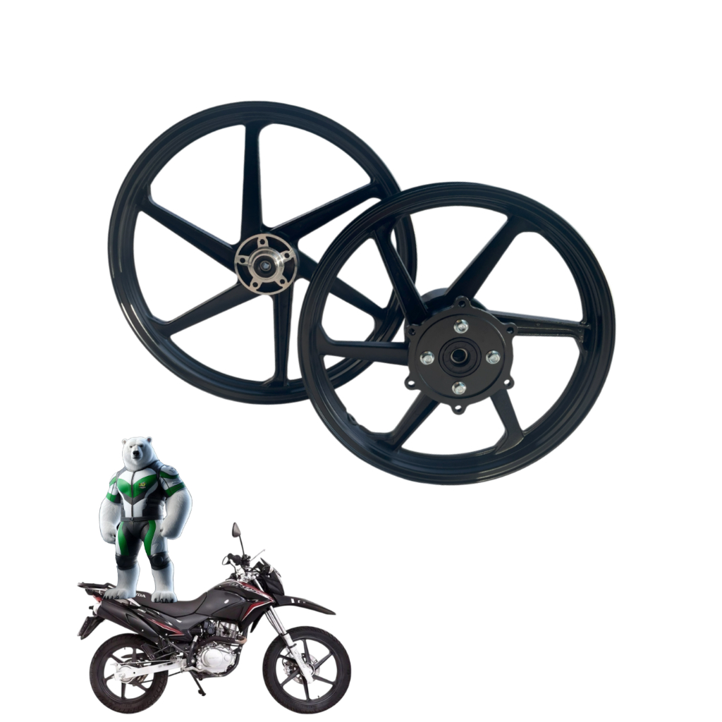 Rodas Liga Leve Nxr 150/160 Bros Esd 03/16 Disco 6 Pontas em Oferta na Shopee