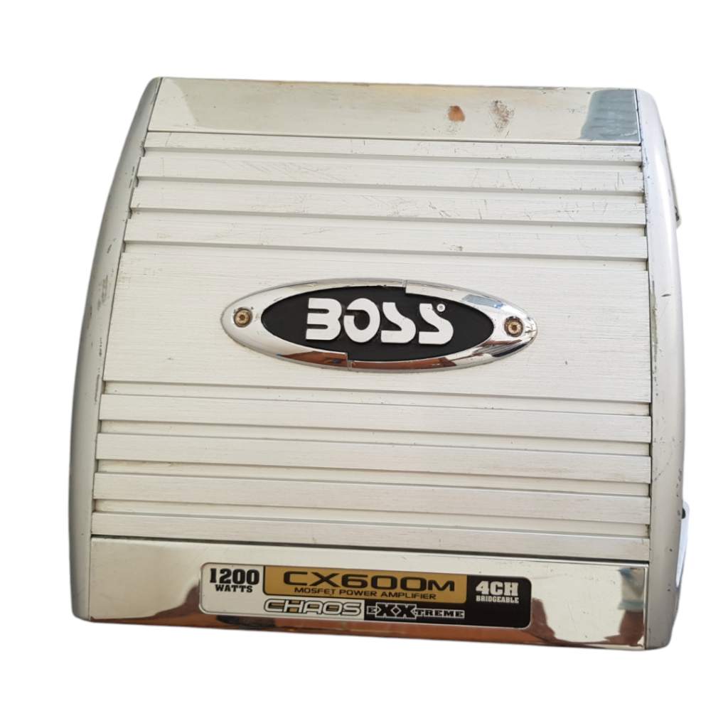 Módulo Amplificador Boss Chaos Cx-600m 1200w. 4 Canais (Usado) Funcionando Som automotivo