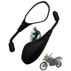 Par de Retrovisor Gs650 F800 Bmw Giro Haste Longo 360 Rosca Yamaha