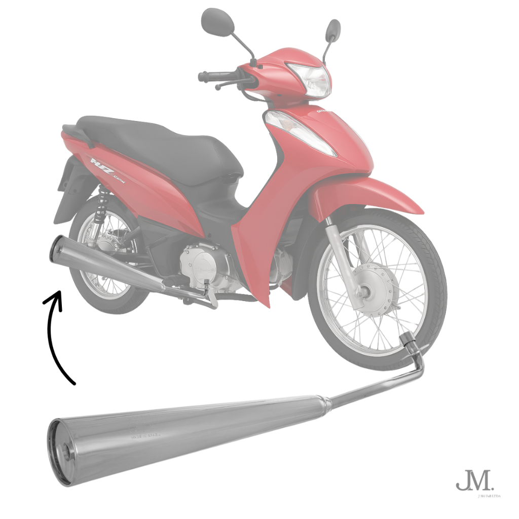 Escapamento Escape Esportivo Mini Gp Biz 125 2011 A 2018 Street Fighters Customizações Estilo Naked
