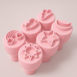 Kit Carimbos para Brigadeiro Docinho Céu Lua Sol Nublado Nuvem Estrela 6 Peças em Oferta na Shopee