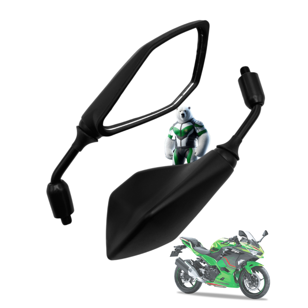 Retrovisor Esportivo Kawasaki Z400 Mini Par Yamaha em Oferta na Shopee