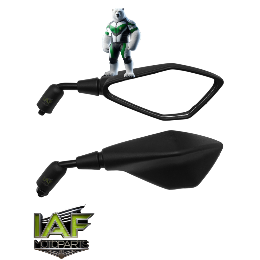 Retrovisor Fixo Rosca Honda Modelo Kawasaki Z400 Haste Curta em Oferta na Shopee