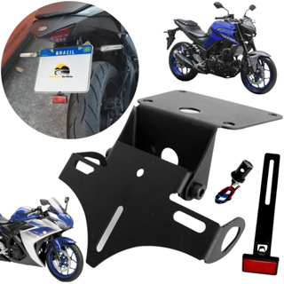 Suporte De Placa MT03 R3 Articulado Eliminador De Rabeta Retratil Yamaha MT 03 R-3 2015 a 2025 em Oferta na Shopee