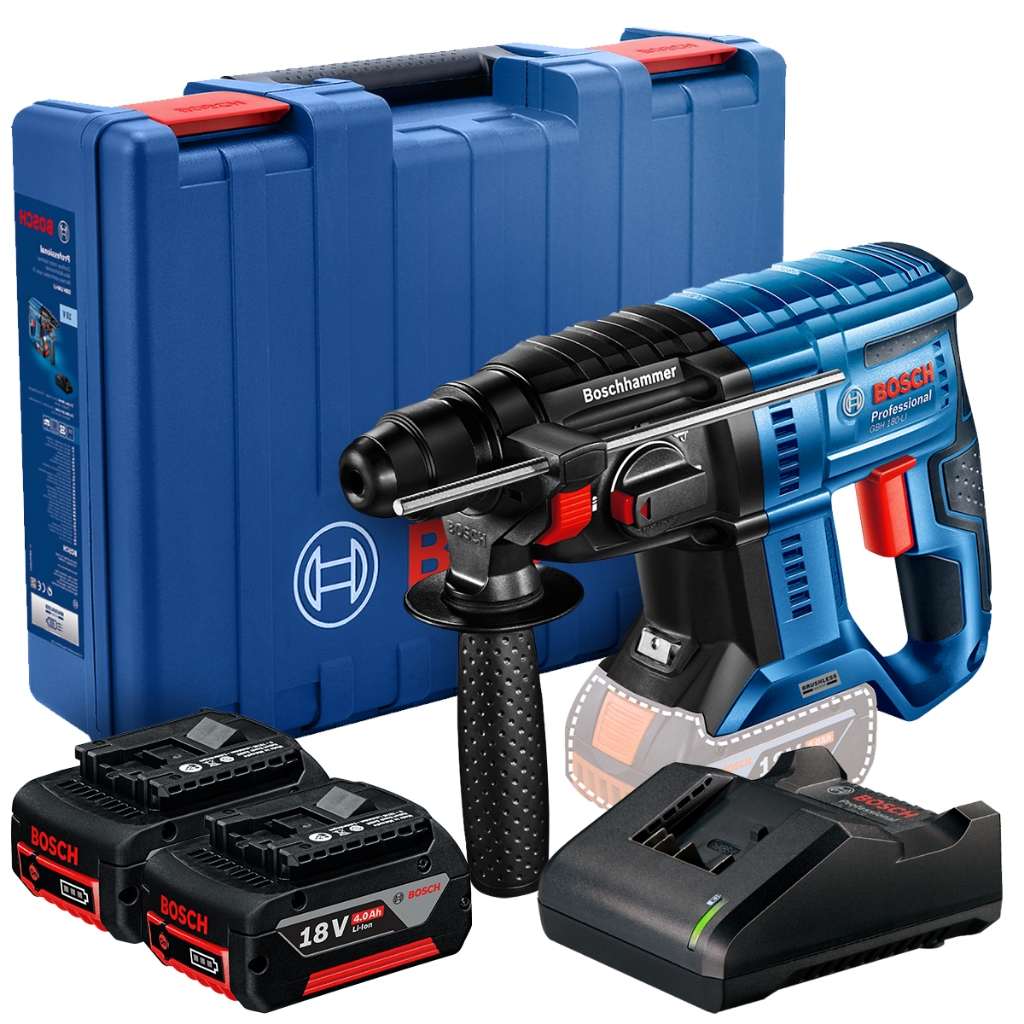 Martelete Perfurador GBH 180-LI Bosch SDS-Plus 18V Brushless Maleta em Oferta na Shopee