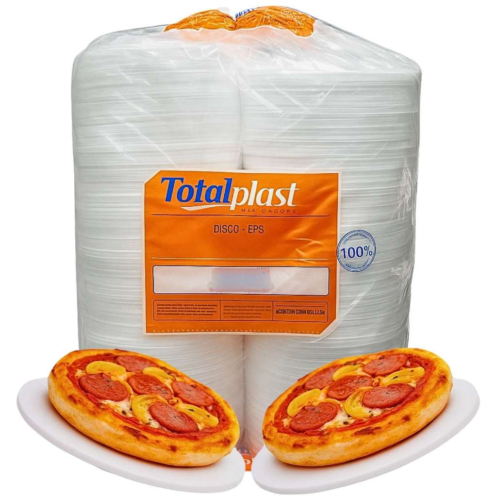 Disco De Isopor Multiuso Para Bolo Frios Tortas 18cm Pacote 200 Unidades