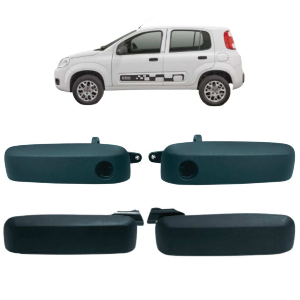 Kit 4 Maçanetas Puxador Externo Uno Vivace 2010 2018 C/FURO DO MIOLO em Oferta na Shopee