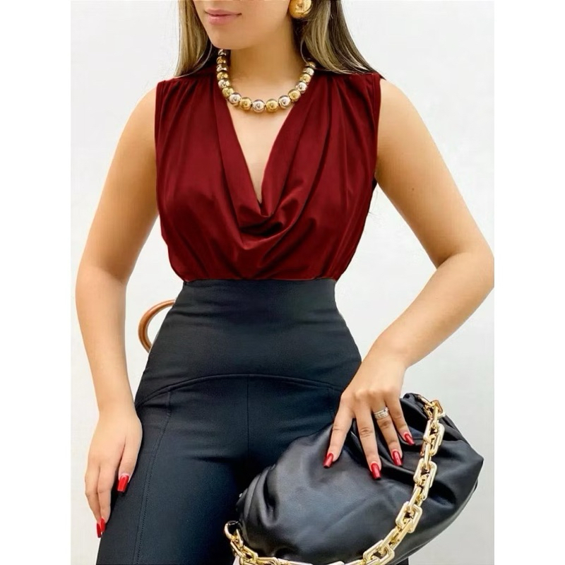 regata feminina de suplex alca larga de boba em Oferta na Shopee