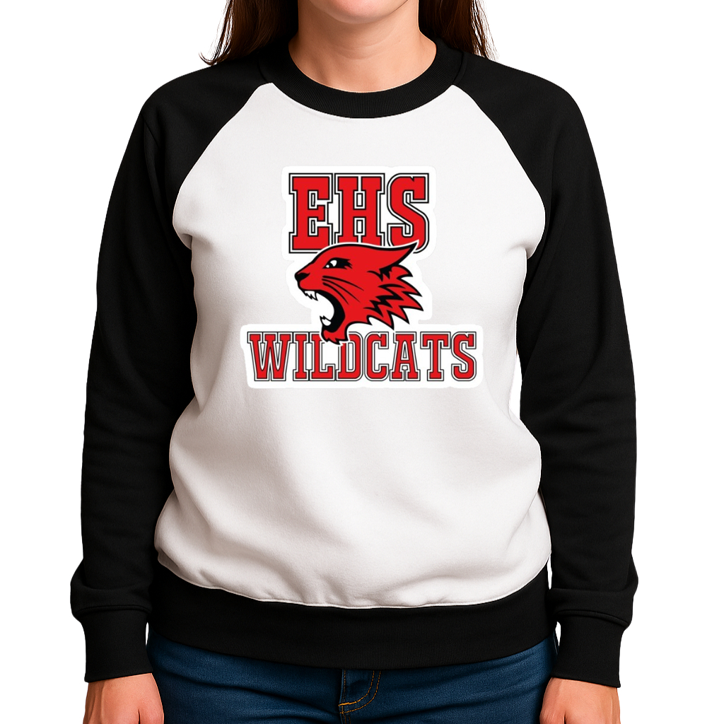 Blusa do EHS WildCats - Moletom Feminino Raglan