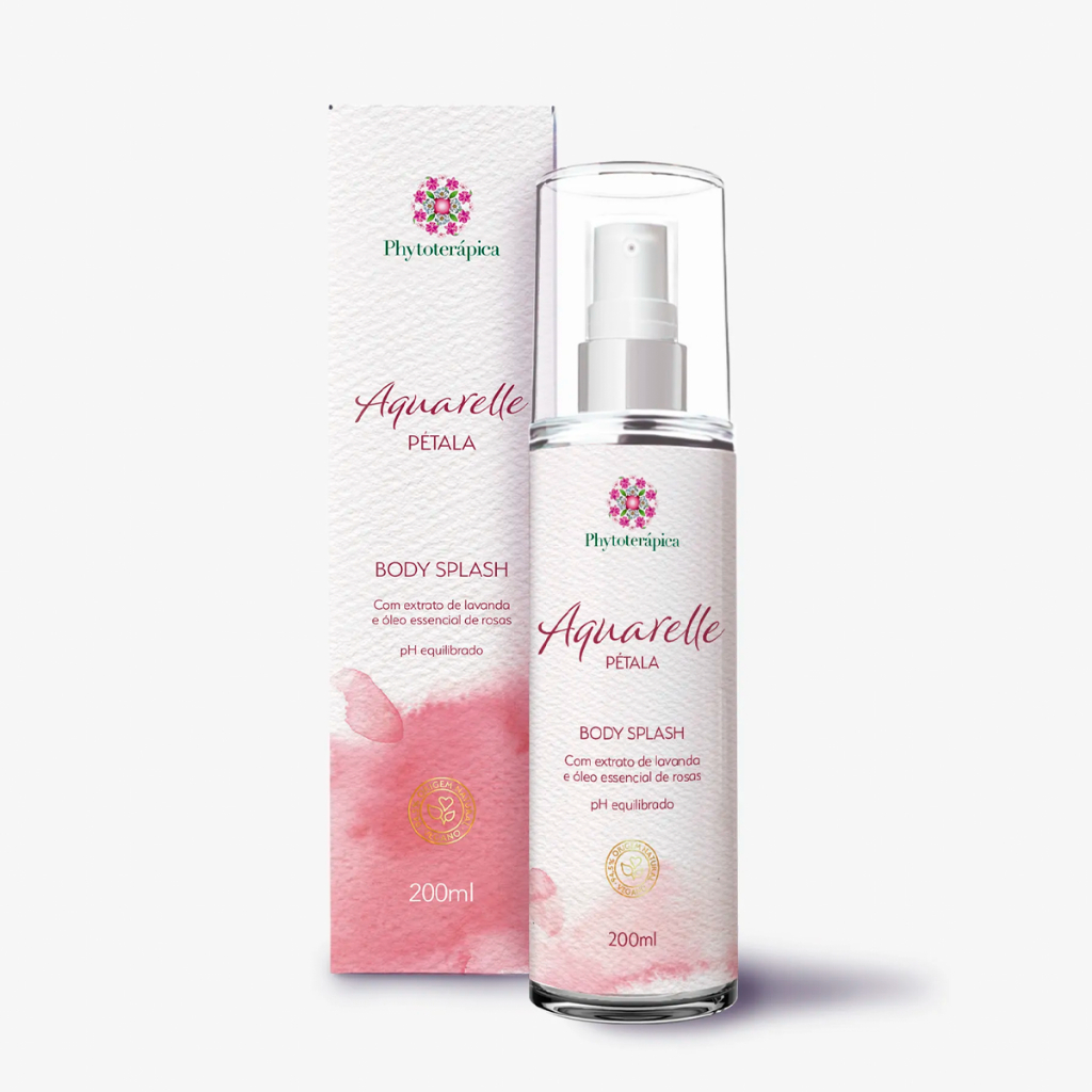 Phytoterápica Body Splash Aquarelle Pétala 200ml – Vegano, Floral Delicado e Refrescante Diário