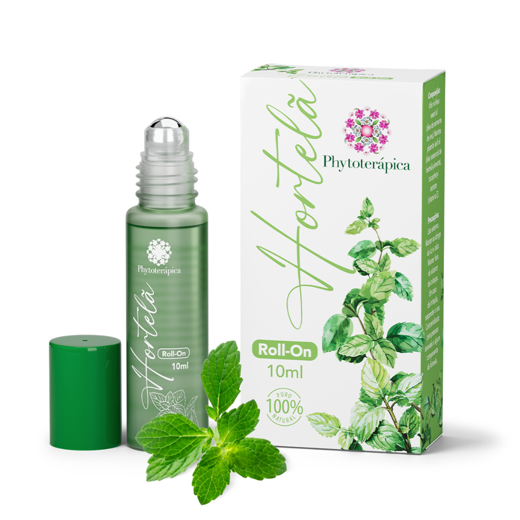 Phytoterápica Óleo Composto Roll-on Hortelã 10ml – Vegano, Refrescante e Estimulante Natural em Oferta na Shopee