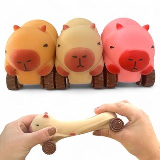 Brinquedo Capivara Estica e esmaga Divertida Indestrutivel Aperta Joys Toy alívio de estresse
