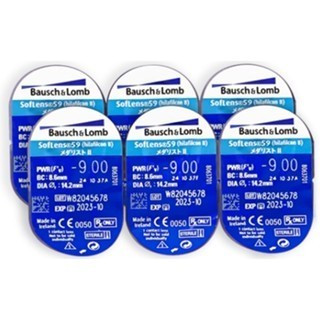 Lente de contato para miopia e hipermetropia/ Soflens 59 6un + RENU e estojo em Oferta na Shopee