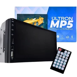 Central Multimídia Mp5 T10 Ultron 7 Polegadas 2 Din Carplay Tela Full Touch Screen Cor Preto