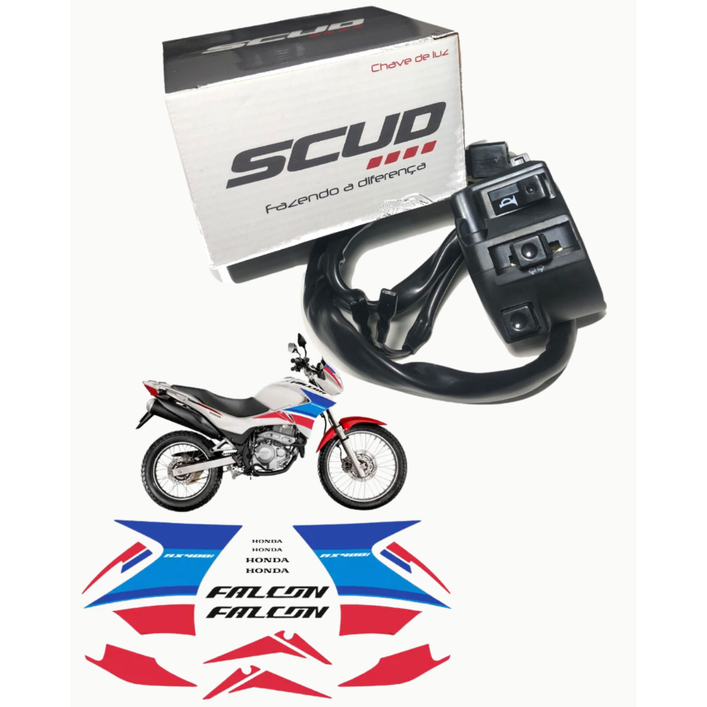 Chave de Luz Falcon  NX400  anos 2006 Até 2015 Original Scud