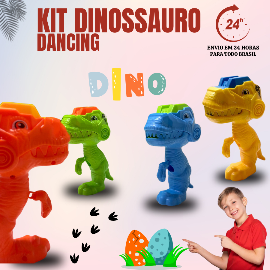 Brinquedo Infantil Jurrassic Attack Dino Lançador com 6 Dardos Dinossauro Sortido -