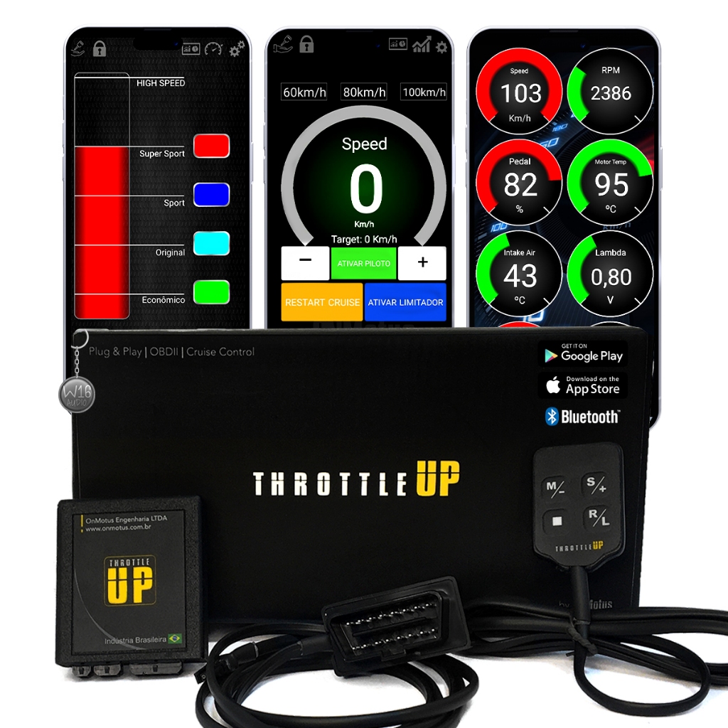 Chip Pedal Shift Piloto Automatico Controle Via App Onmotus Throttle Up Resposta Rápida em Oferta na Shopee