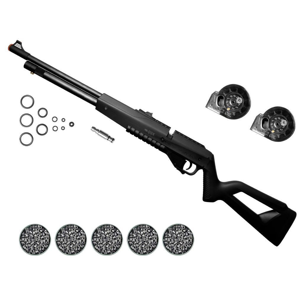 CARABINA DE PRESSÃO PCP G850 5,5MM QGK + 5 CHUMBINHOS em Oferta na Shopee