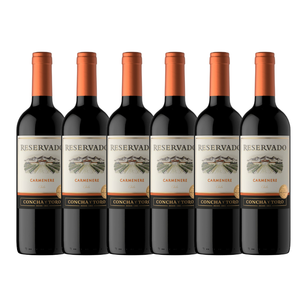 Kit 6 Vinhos Tinto Carmenere  750Ml - Concha Y Toro - Food & Beverages